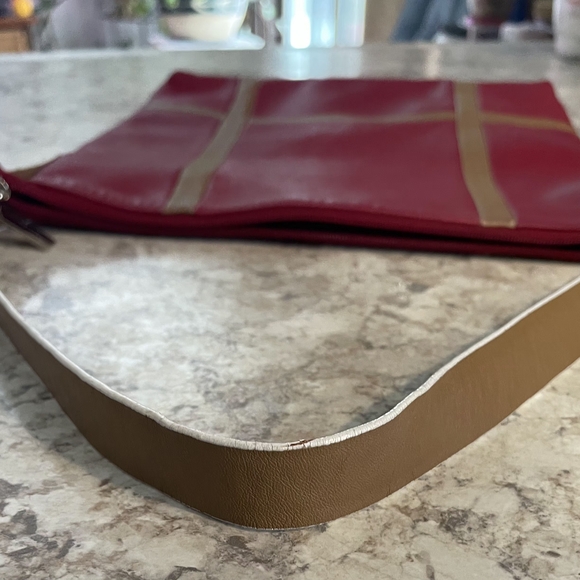 Red and Brown Women's Andrew Marc Handbag - Picture 4 of 15